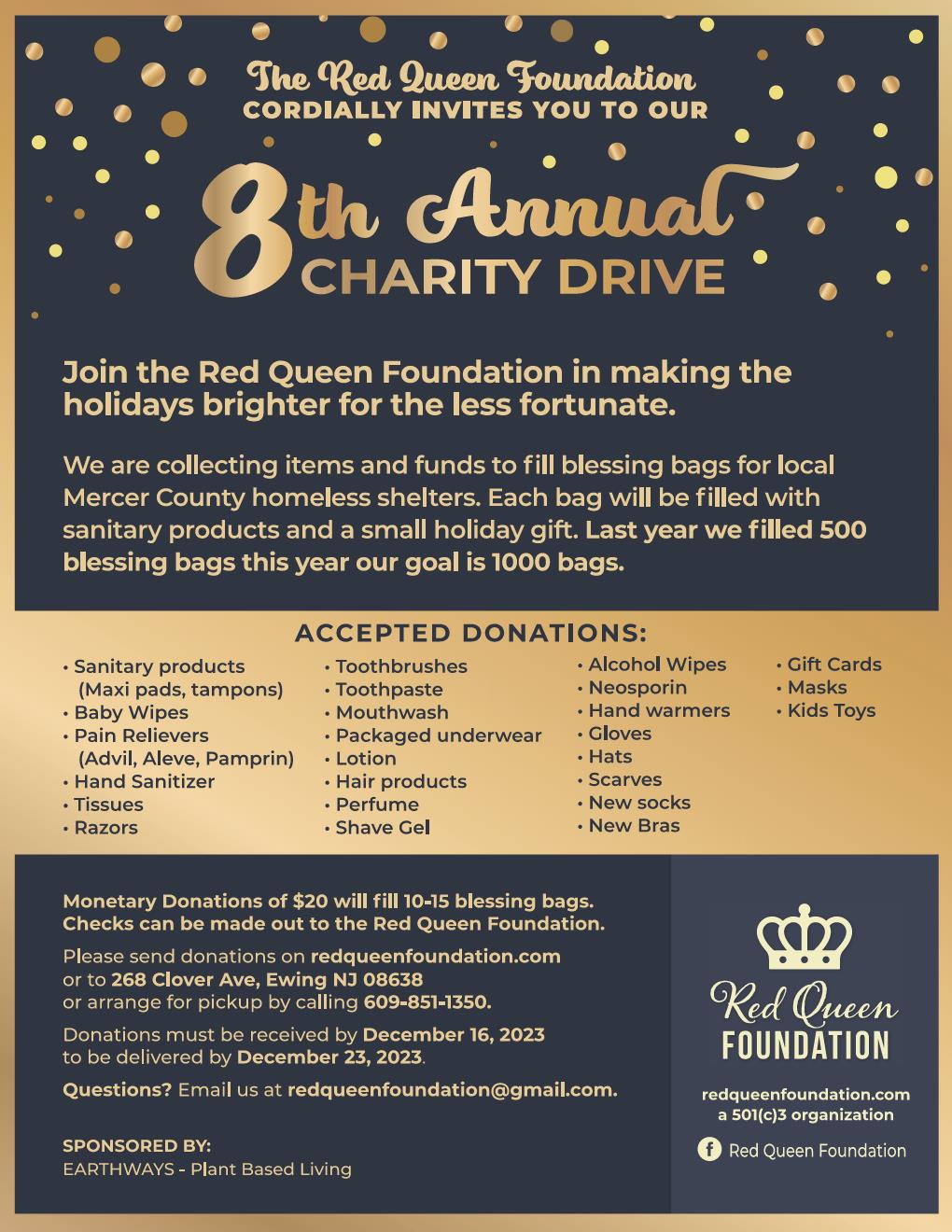 8th annual charity drive